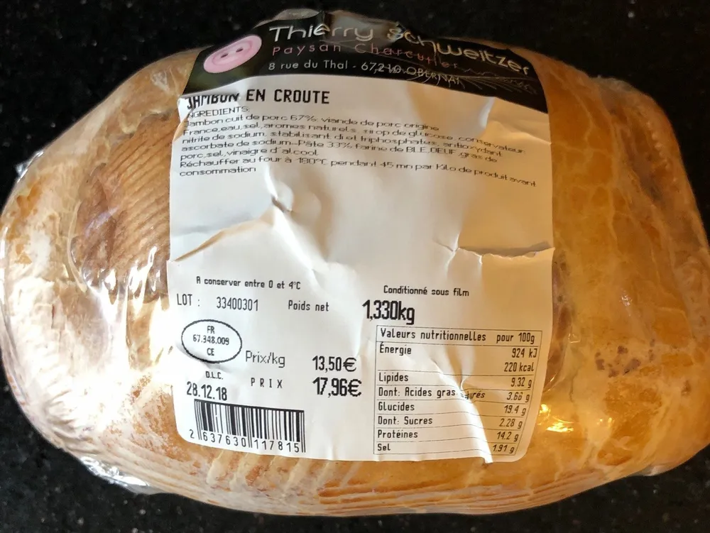 Jambon en croute
