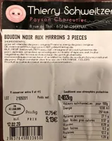 Boudin noir aux marrons