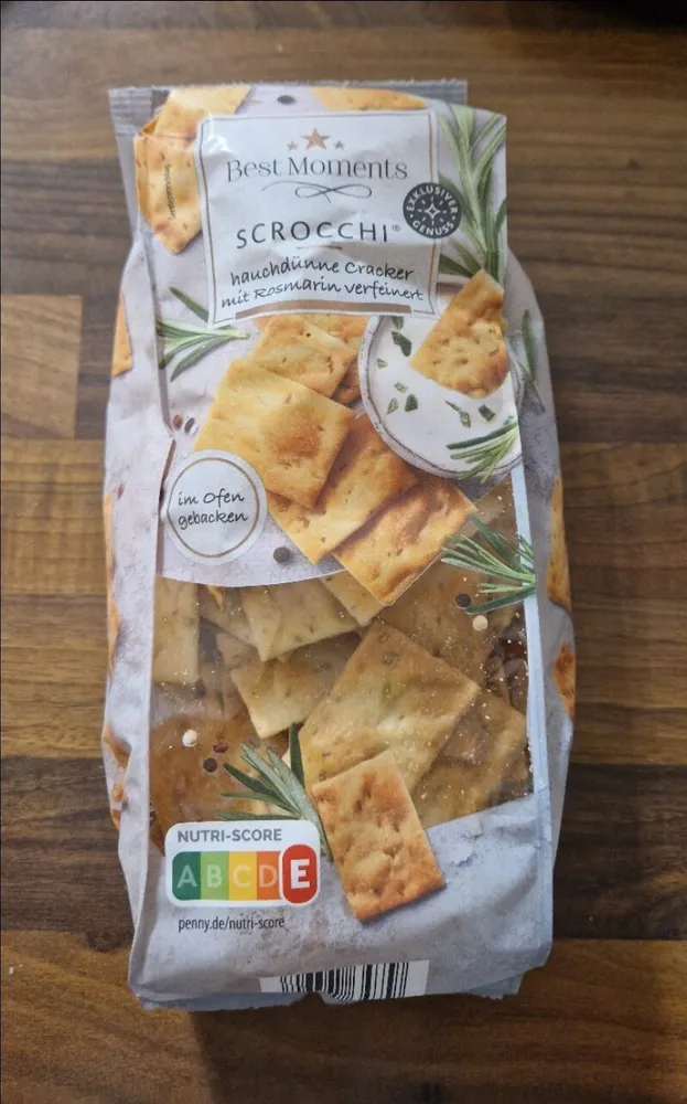 Penny Best Moments Scrocchi Rosmarin 26376479 Cracker mit Rosmarin-Geschmack