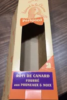 Rôti de canard fourré aux pruneaux et noix
