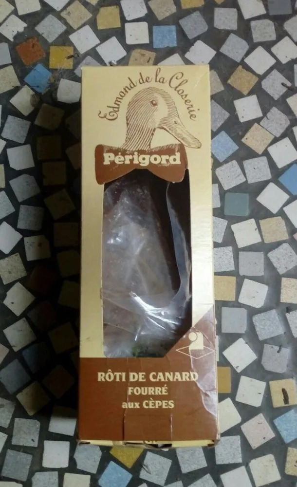 Rôti de canard fourré aux cèpes