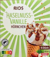 Haselnuss-Vanille Hörnchen