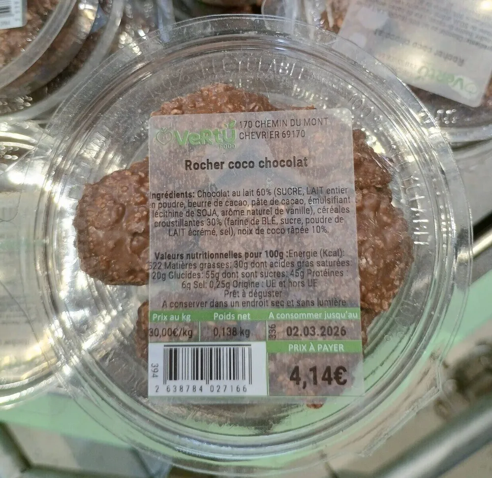 Rocher coco chocolat