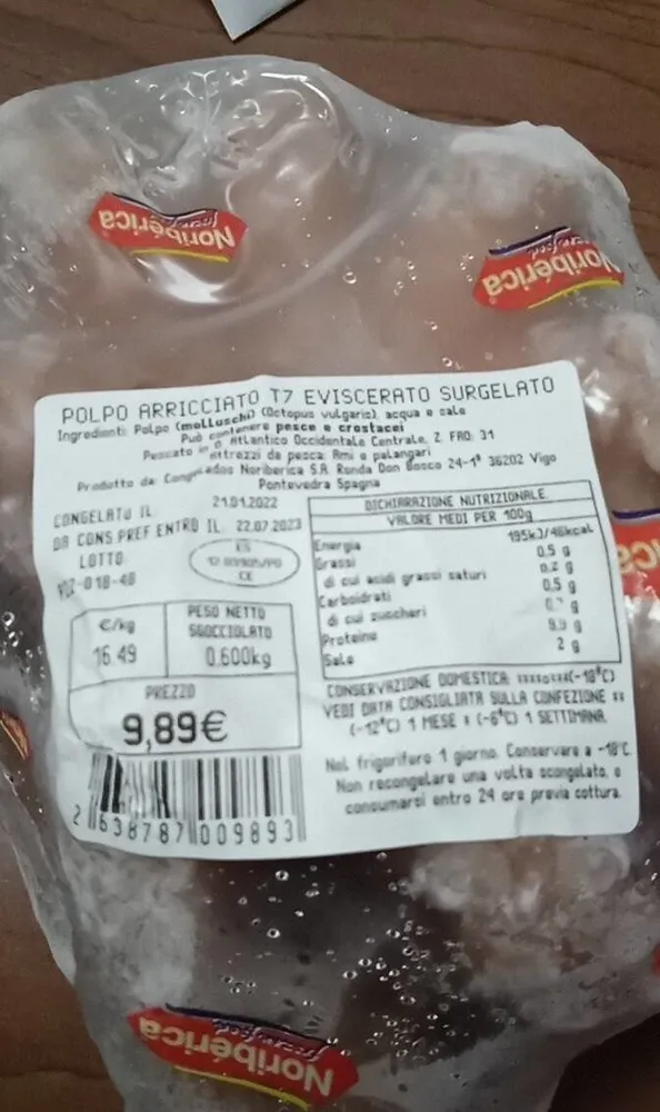 Polpo arricciato