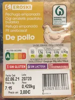 Pechuga empanada de pollo