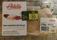 Mini cachopo de pollo