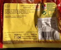 Grillade de porc marinee