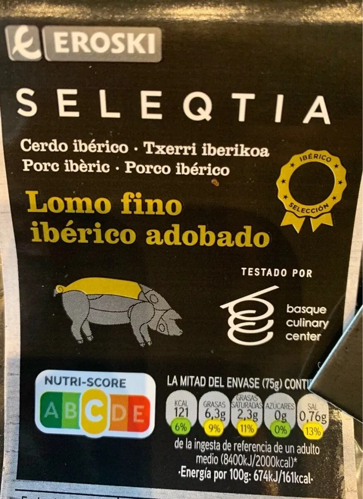 Lomo fino Iberico Adobado