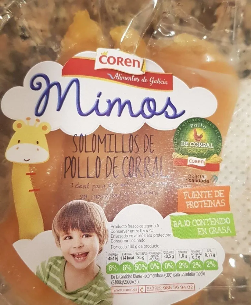 Mimos solomillos de pollo de corral