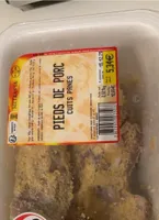 Pieds de porcs cuits panés