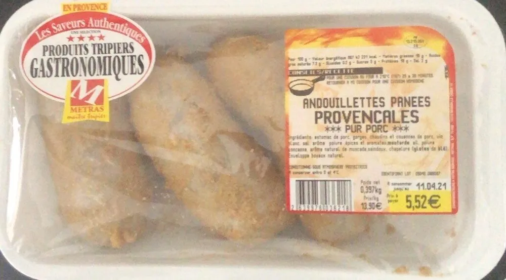 Andouillettes pannees provencales pur porc