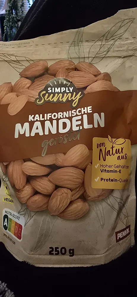 Kalifornische Mandeln geröstet