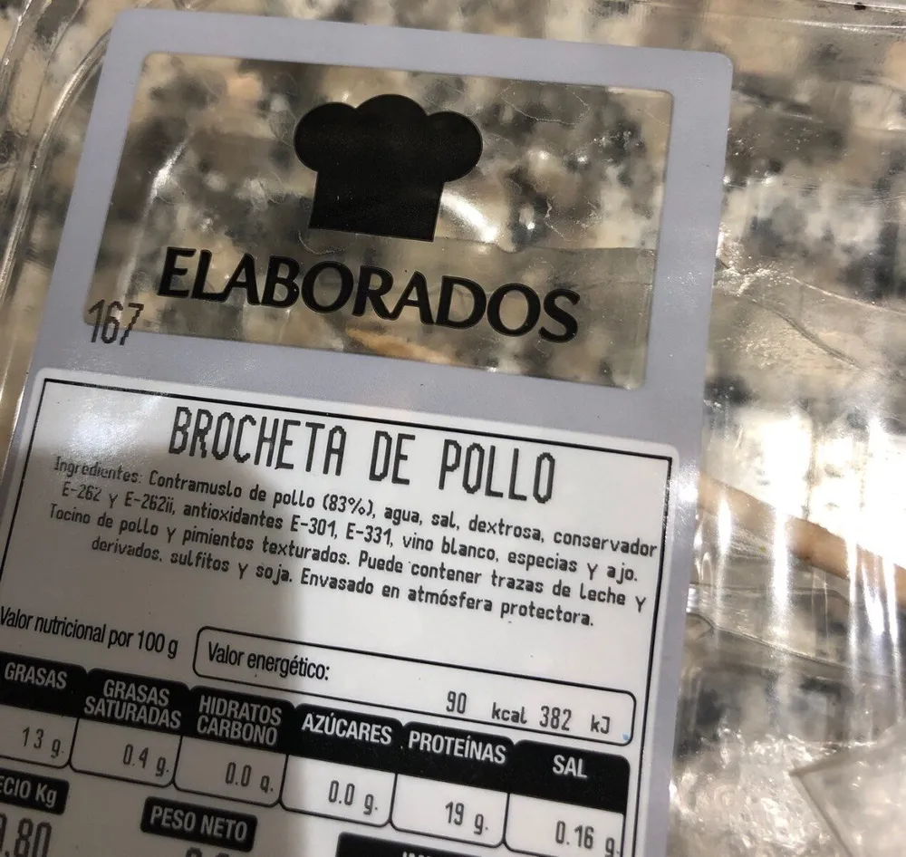 BROCHETA DE POLLO
