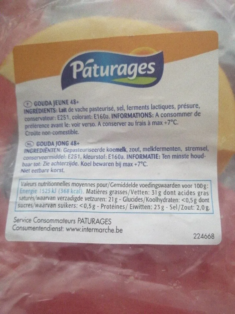 Gouda jeune +48