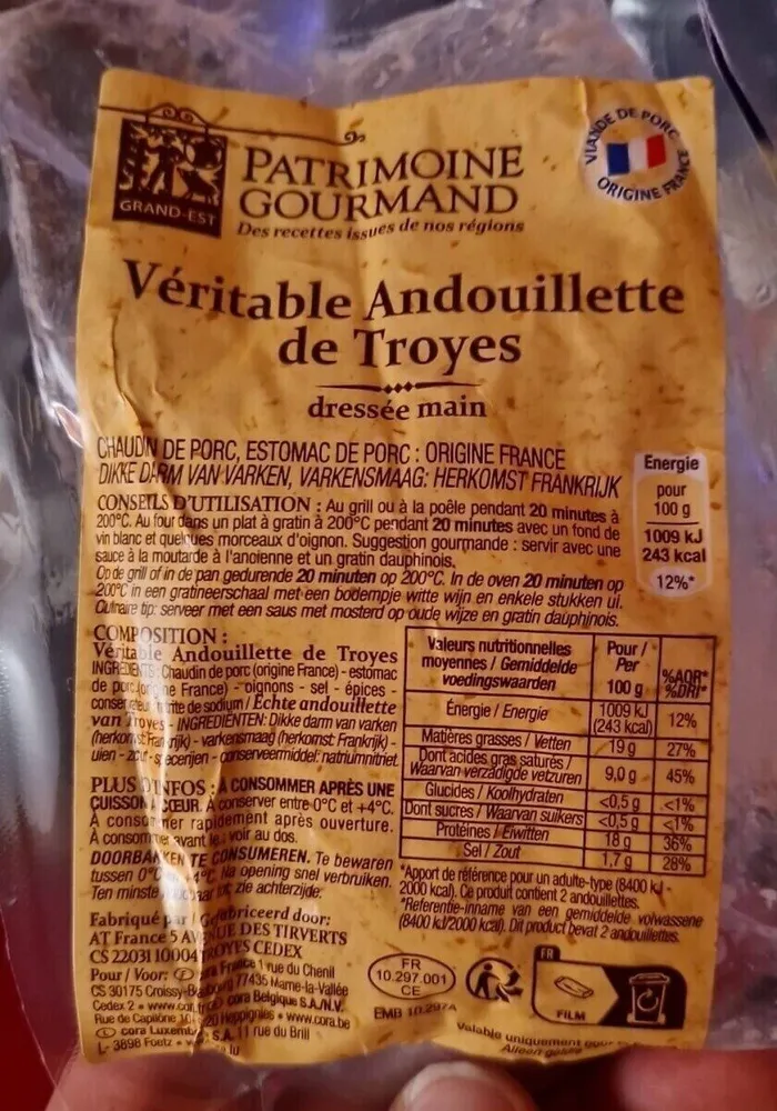 Véritable andouillettes de Troyes