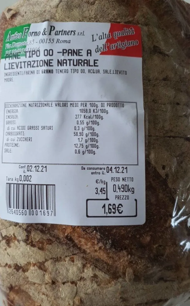Pane a lievitazione naturale