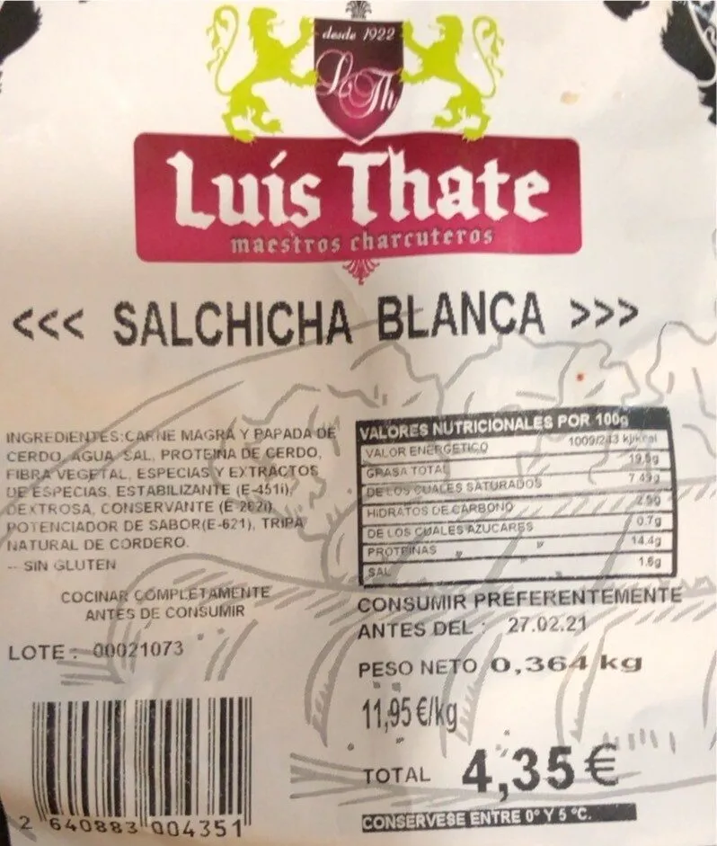 Salchicha Blanca