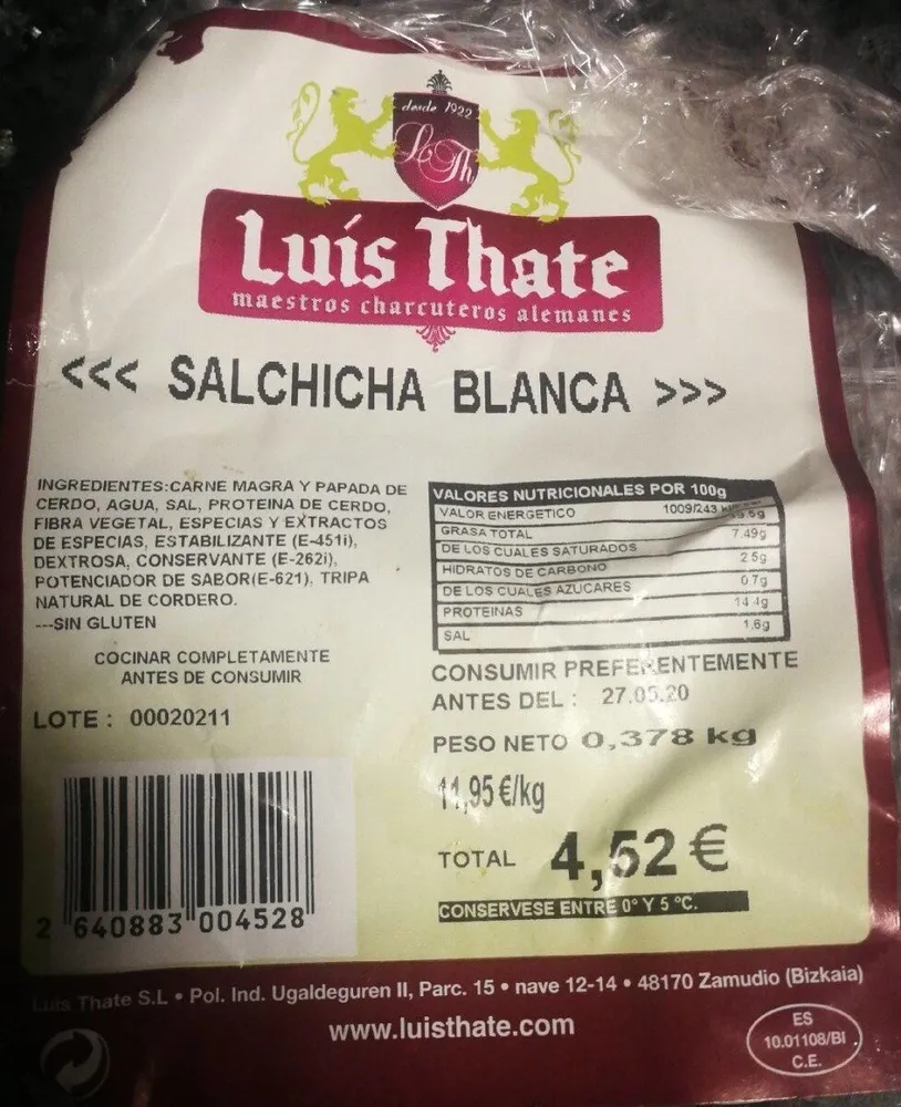 Salchicha blanca