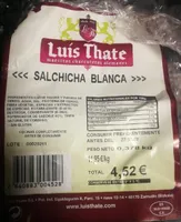 Salchicha blanca