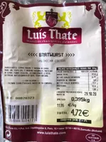 Bratwurst -Salchicha cocida