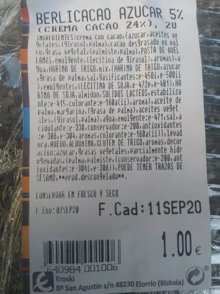Berlicacao Azúcar 5%