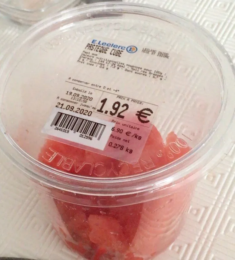 Pastèque cube