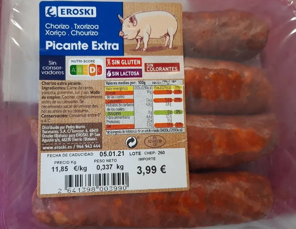 Chorizo picante extra