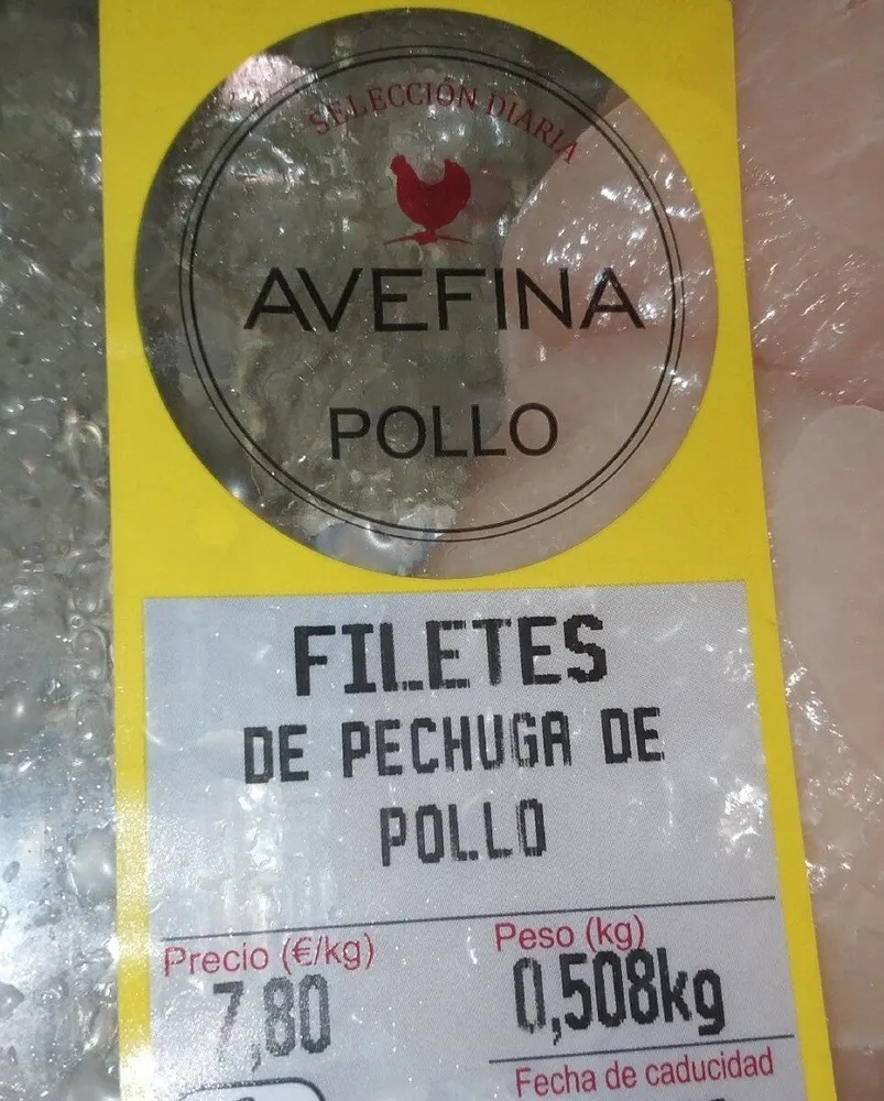 FILETES DE PECHUGA DE POLLO