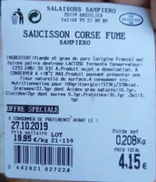 Saucisson corse fumé