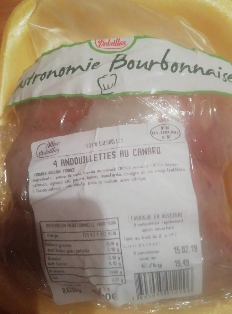 4 andouillettes au canard