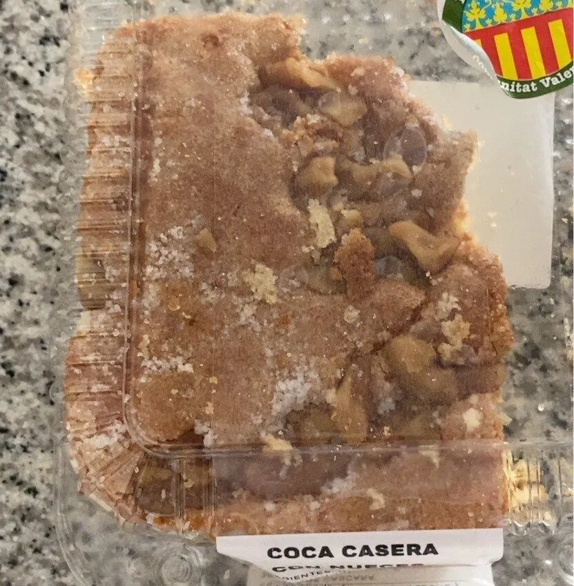 Coca casera de nueces