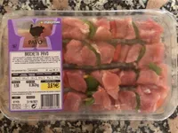 Brocheta de pavo