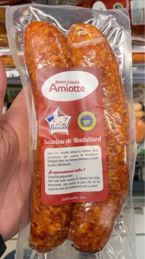 Saucisse de montbeliard