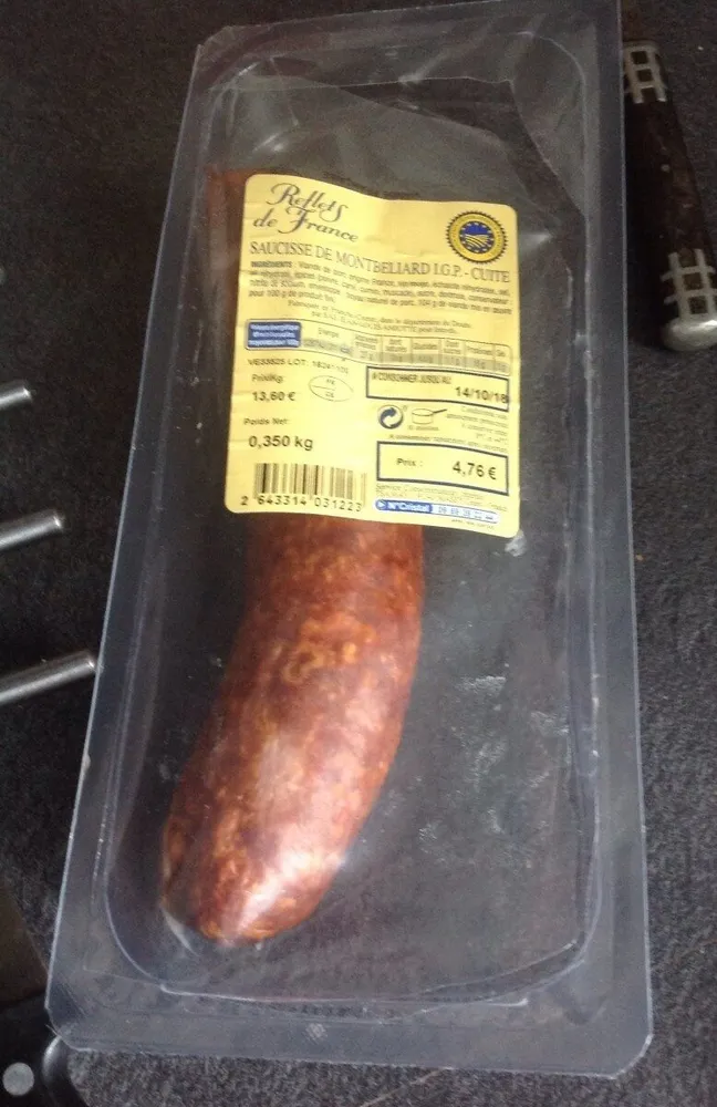 Saucisse de Montbeliard IGP