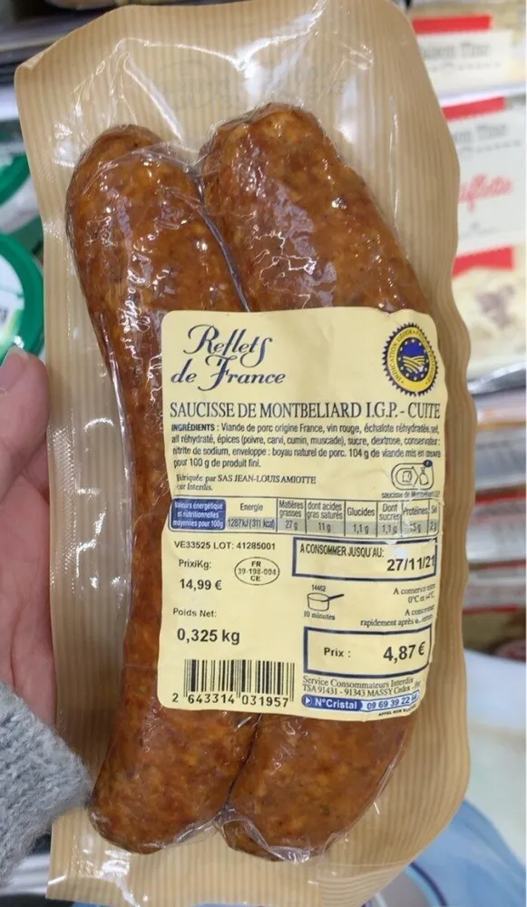 Saucisse de montbeliard