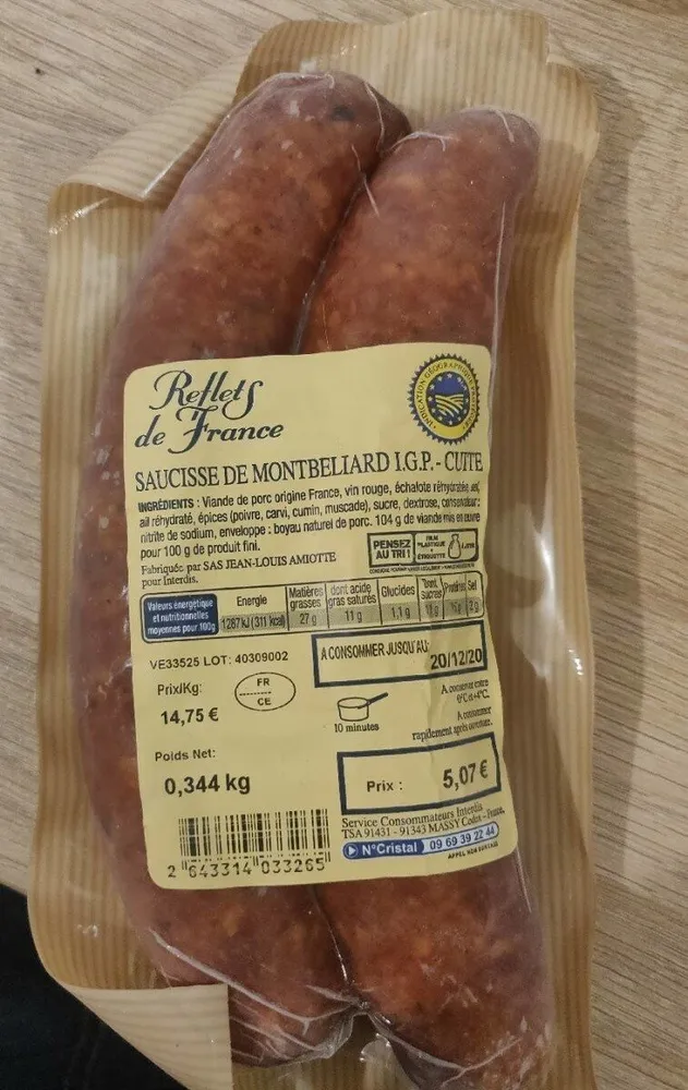 Saucisse de Montbéliard