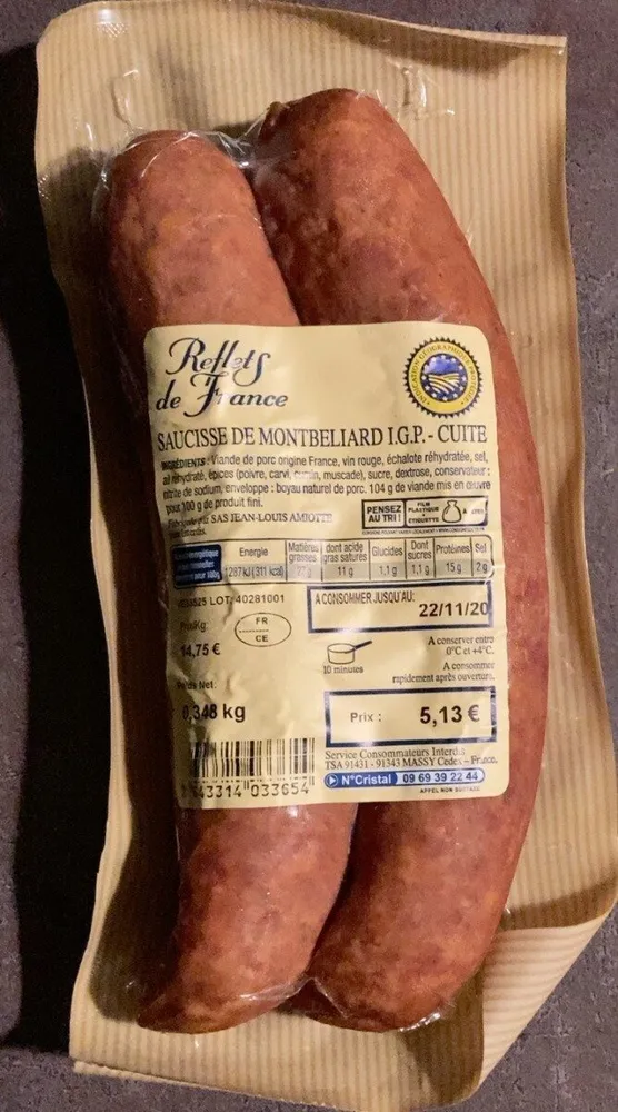 Saucisses de Montbelliard