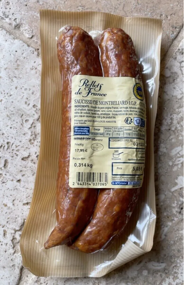Saucisse de Montbeliard