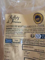 Saucisse de Montbéliard IGP - cuite