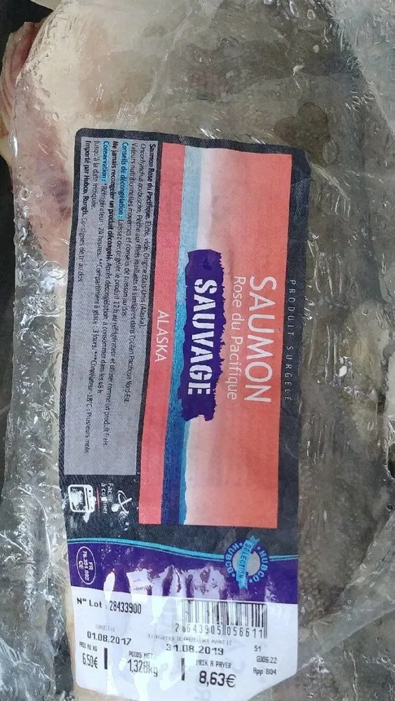 Saumon rose du Pacifique sauvage