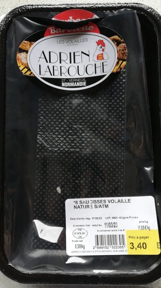 Saucisses de Volaille