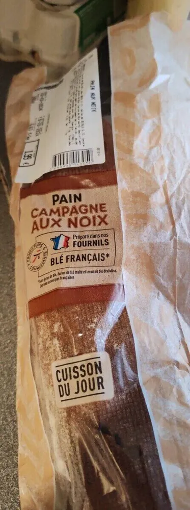 Pain campagne aux noix