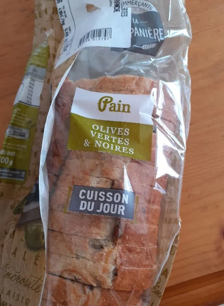 Pain olives vertes et noires