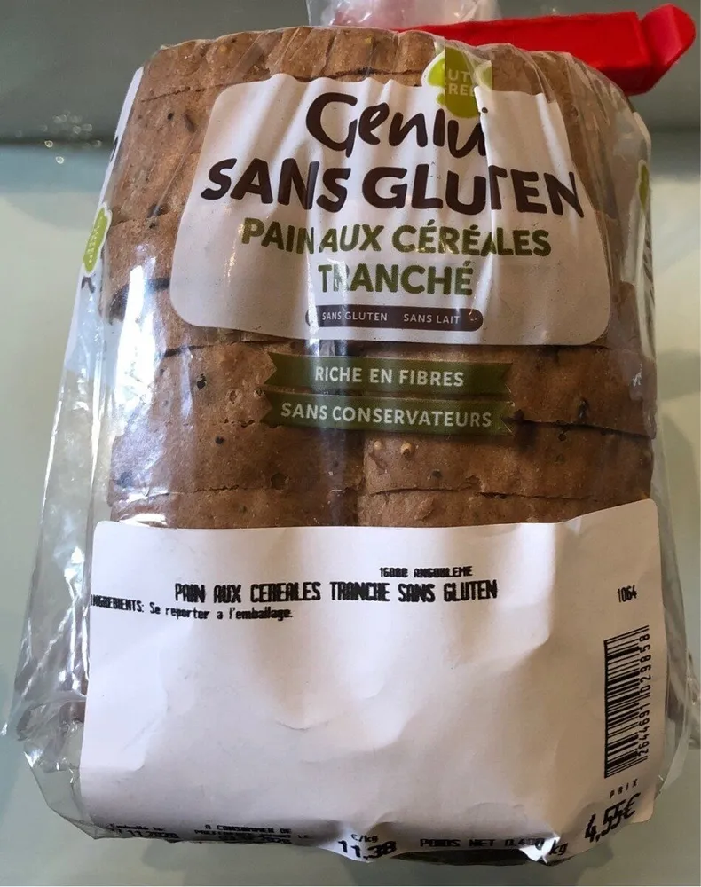 Pain au cereales tranché
