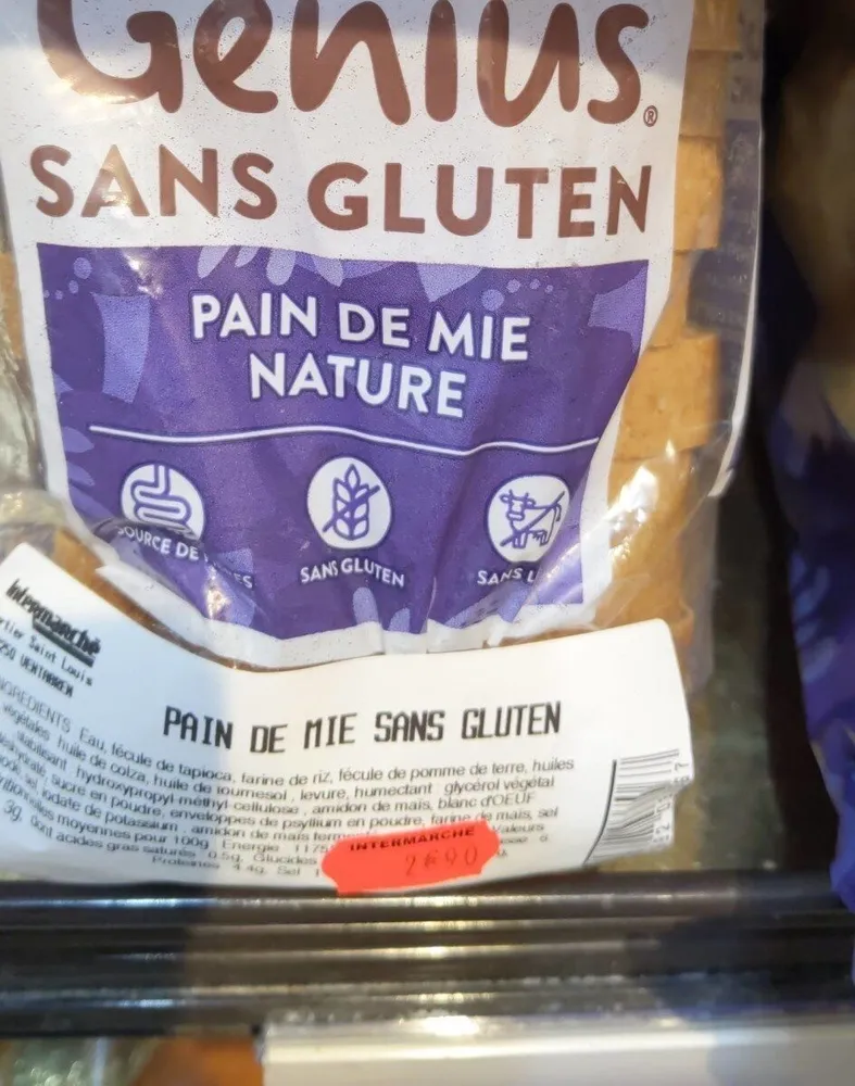 Pain de mie nature