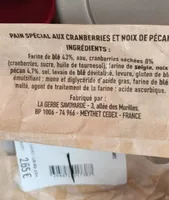 Pain spécial aux cranberries et noix de pécan