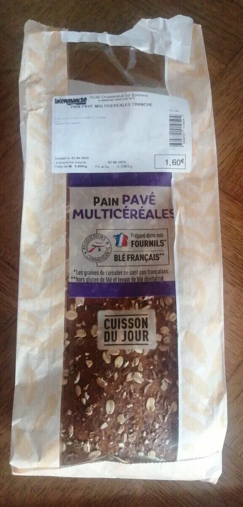 Pain pavé multicéréales