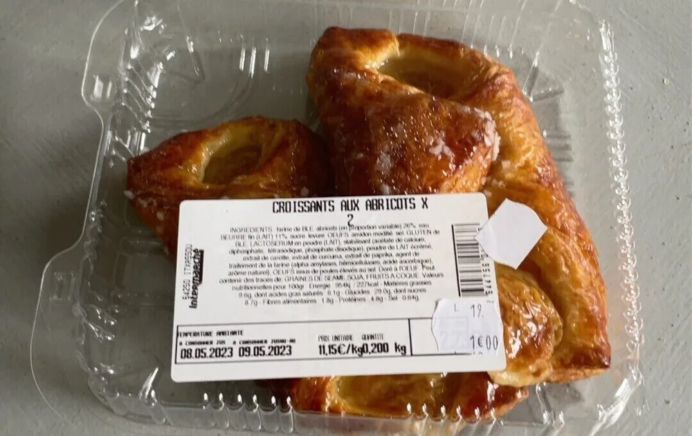 Croissants aux abricots