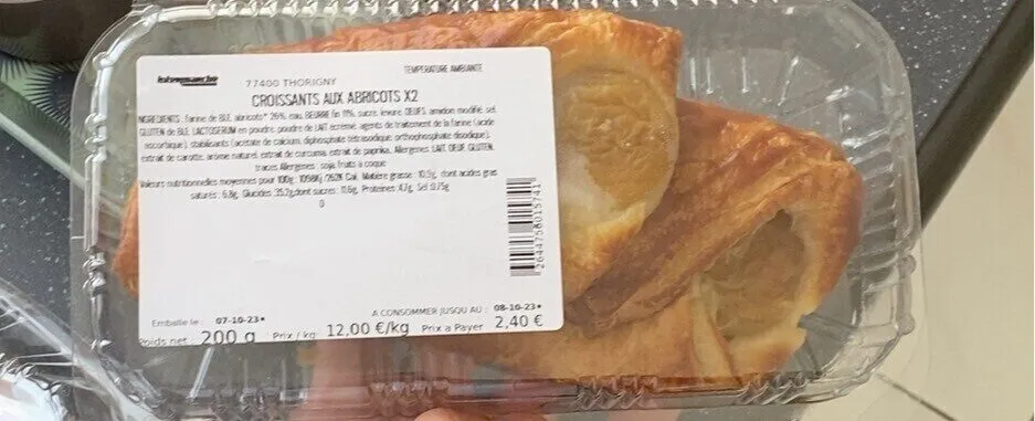 Croissant aux Abricot