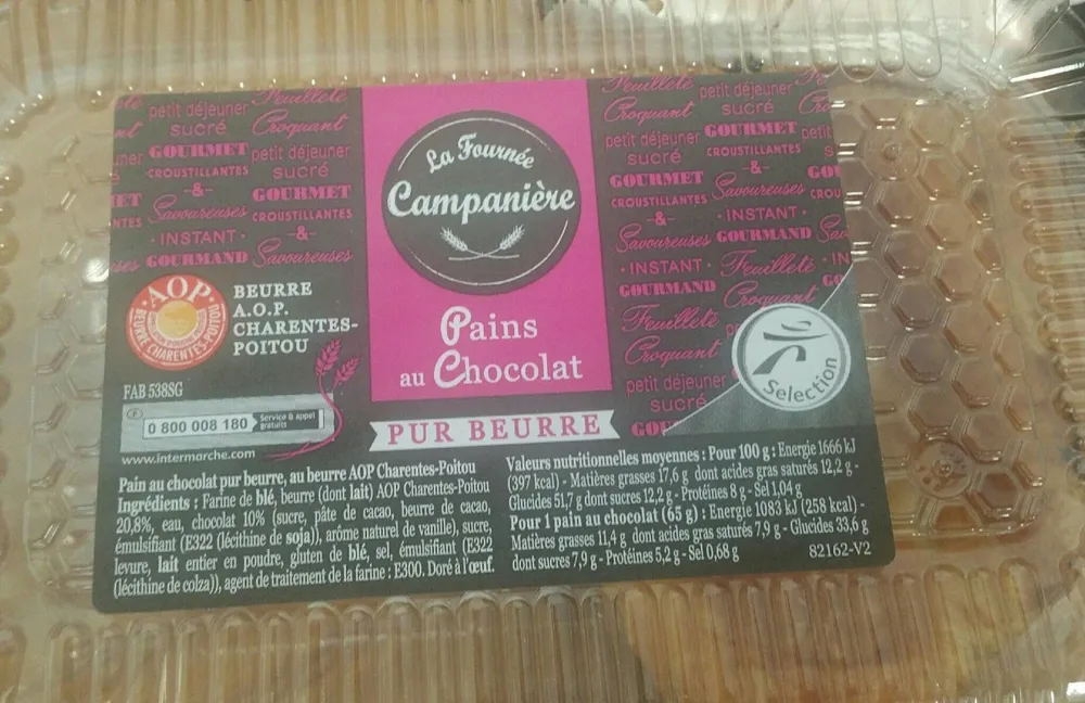 Pains au chocolat pur beurre